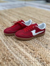 Modern Red Tennis Shoe