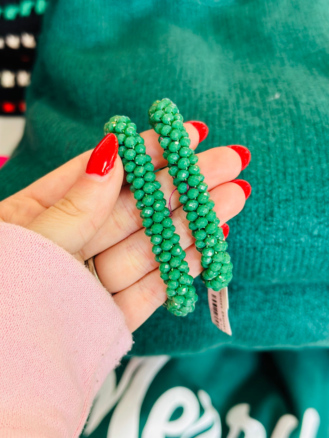 Green Beaded Bracelet