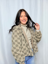 Mocha Checkered Coat