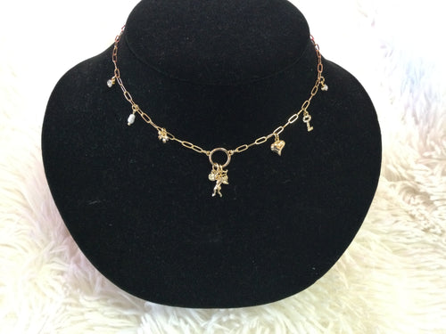 Golden Charm Necklaces